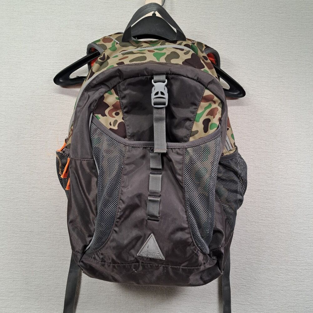 LL Bean Backpack Duck Camo Hunter Orange Pack Original Bookbag Daypack